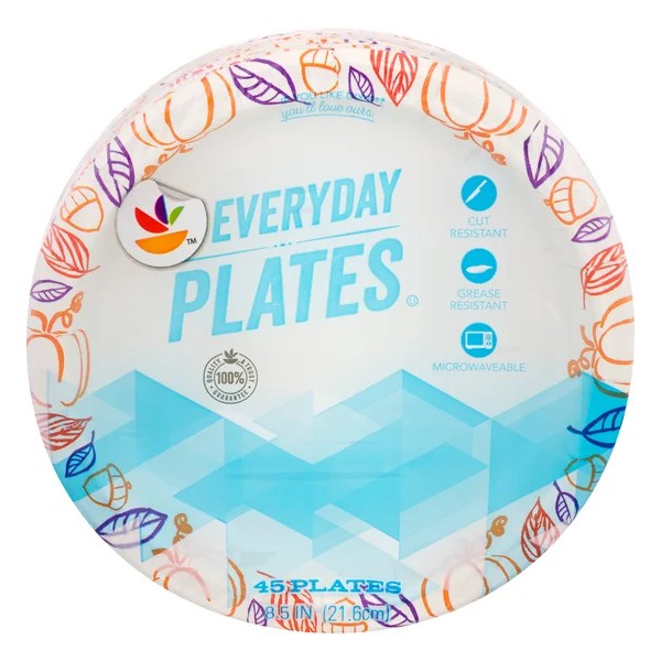 Save on Giant Everyday Paper Plates 8.5 Inch (Designs May Vary) Order