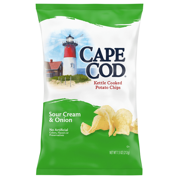 Save on Cape Cod Kettle Cooked Potato Chips Sour Cream & Onion Order Online Delivery GIANT
