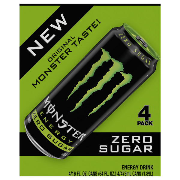 Save on Monster Energy Drink Zero Sugar 4 pk Order Online Delivery