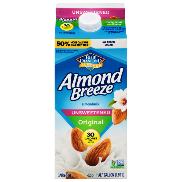 Save on Blue Diamond Almond Breeze Almond Milk Original Unsweetened