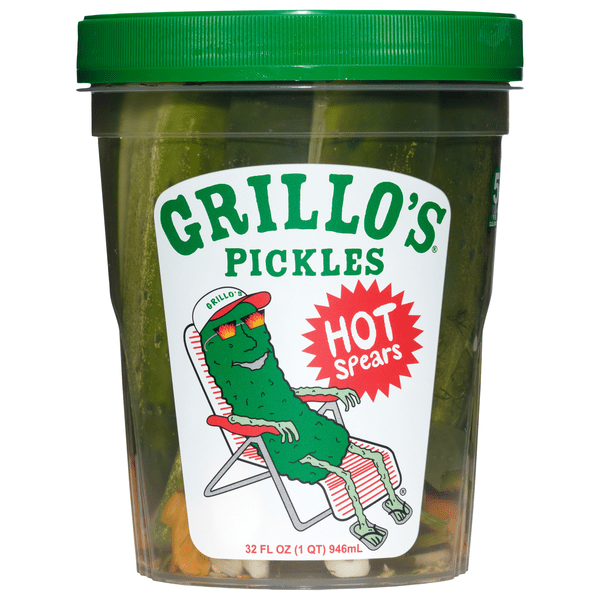 Save on Grillo's Pickles Hot Spears Order Online Delivery Stop & Shop