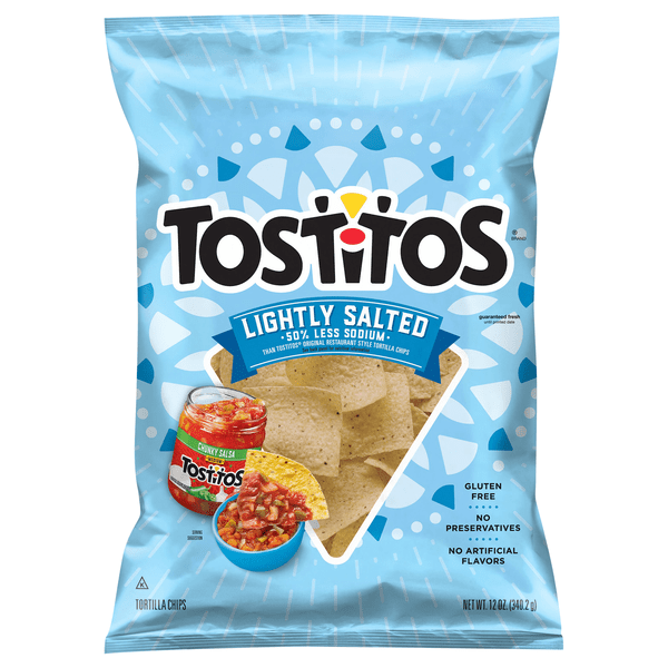 Save on Tostitos Gluten Free Lightly Salted Tortilla Chips Order Online
