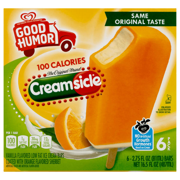 Save on Good Humor Creamsicle Ice Cream Bars 6 ct Order Online
