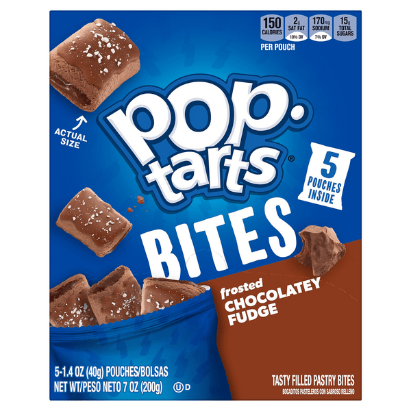 Save on PopTarts Pastry Bites Frosted Chocolatey Fudge 5 ct Order Online Delivery MARTIN'S