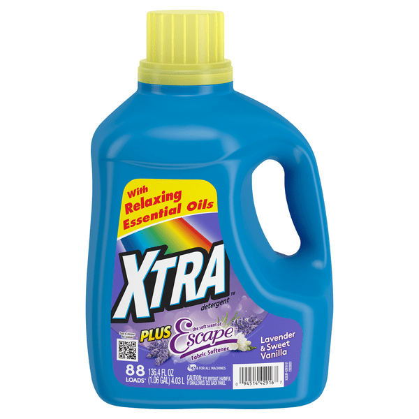 Save on XTRA Escape Lavender & Sweet Vanilla Fabric Softener & Laundry