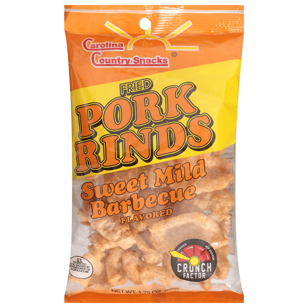 Save on Carolina Country Snacks Fried Pork Rinds Sweet Mild Barbecue