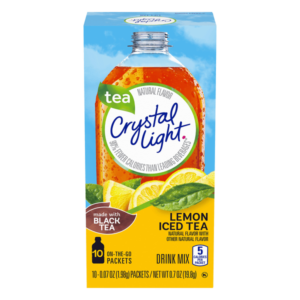 Save on Crystal Light OntheGo Iced Tea Drink Mix Lemon 10 ct Order