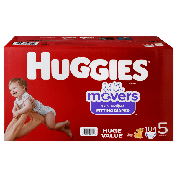 Save on Huggies Little Movers Size 5 Diapers 27+ lbs Order Online Delivery Stop & Shop