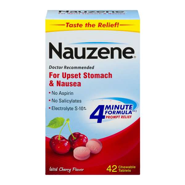 Save on Nauzene For Upset Stomach & Nausea Wild Cherry Chewable Tablets