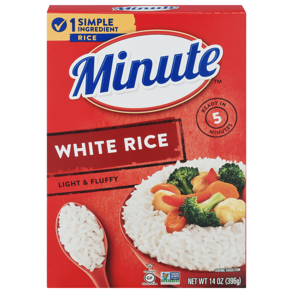 Save on Minute 5 Minute Instant White Rice Enriched Long Grain Gluten