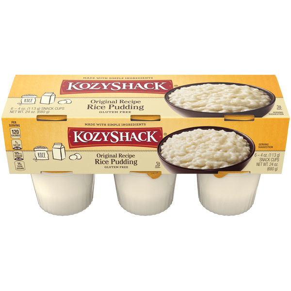 Save on Kozy Shack Rice Pudding Original Recipe Gluten Free 6 pk