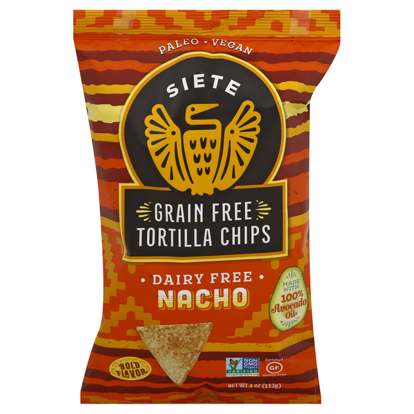 Save on Siete Grain Free Tortilla Chips Nacho Dairy & Gluten Free Order