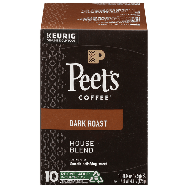 Save on Peet's House Blend Dark Roast Coffee KCups Order Online Delivery Stop & Shop