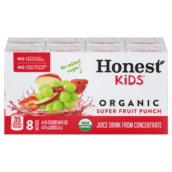 Save on Honest Kids Fruit Punch Juice Drink Organic 8 pk Order Online