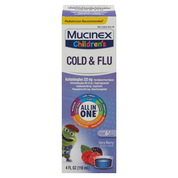 Save on Mucinex Children's Cold & Flu All in One Relief Liquid Very