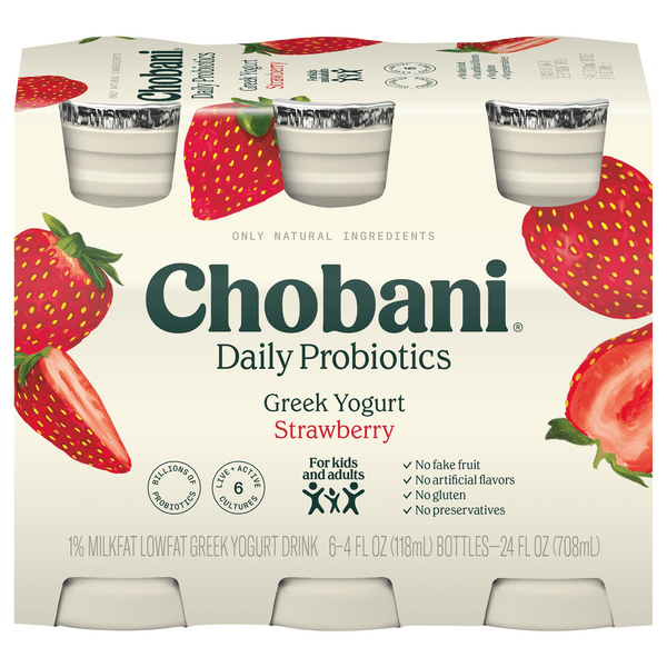Save on Chobani Probiotic Yogurt Drink Strawberry 6 pk Order Online