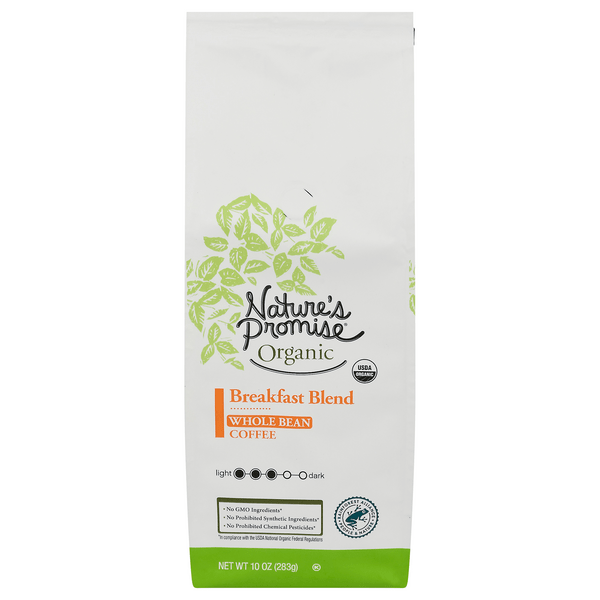 Save on Nature's Promise Coffee Breakfast Blend Organic (Whole Bean