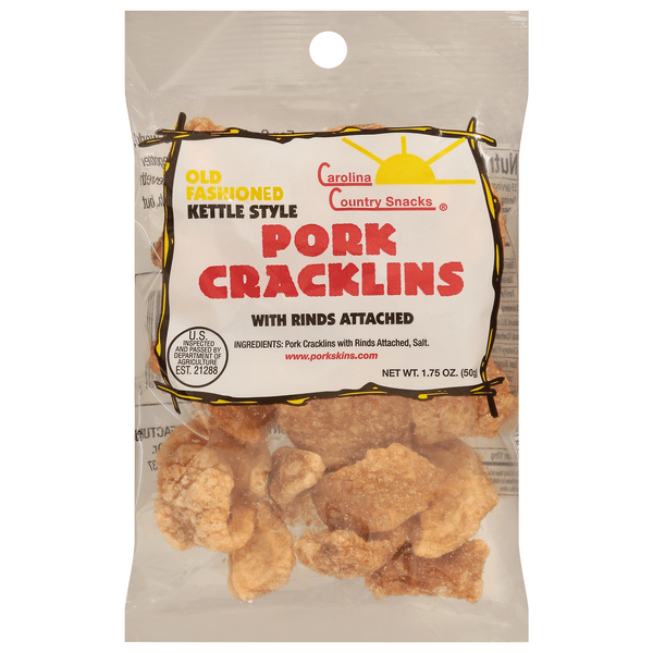 Save on Carolina Country Snacks Kettle Style Pork Cracklins with Rinds