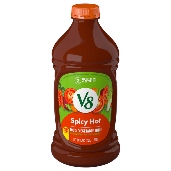 Save on V8 100 Vegetable Juice Spicy Hot Order Online Delivery Stop