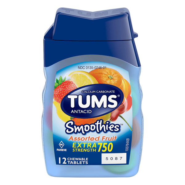 Save on TUMS Smoothies Antacid Calcium Carbonate Extra Strength 750