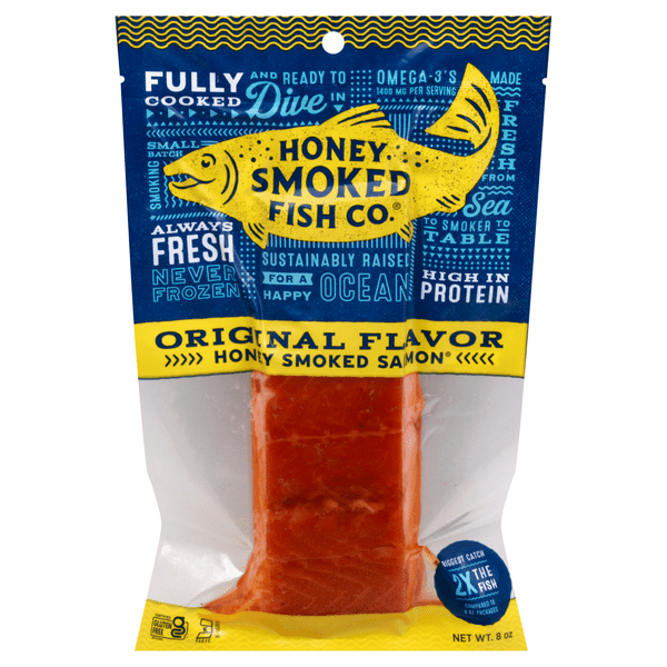 Save on Honey Smoked Fish Co. Original Flavor Honey Smoked Salmon