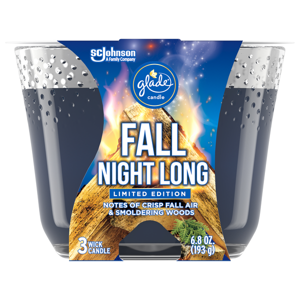 Save on Glade 3Wick Candle Fall Night Long Limited Edition Order