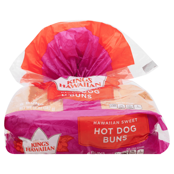 Save on King's Hawaiian Sweet Hot Dog Buns 8 ct Order Online Delivery