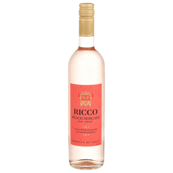 Save on Ricco Semi Sweet Peach Moscato Wine Order Online Delivery