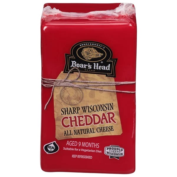 Save on Boar's Head Deli Sharp Wisconsin Cheddar Cheese (Regular Sliced) Order Online Delivery
