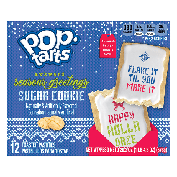 Save on PopTarts Toaster Pastries Frosted Seasons Greeting Sugar Cookie 12 ct Order Online
