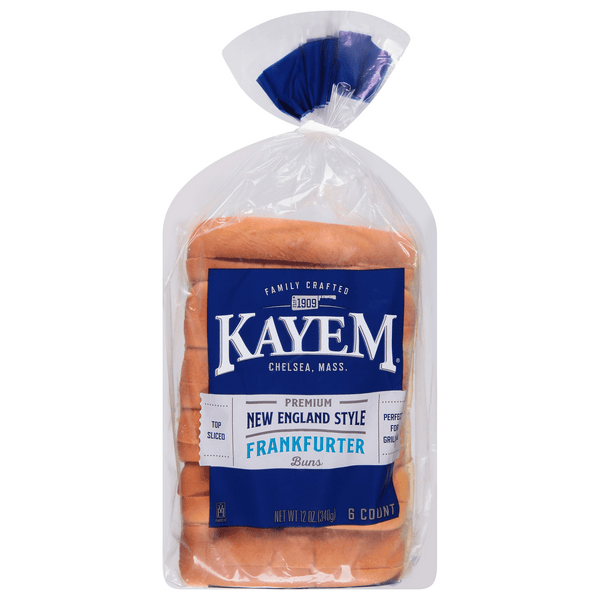 Save on Kayem Frankfurter Buns Split Top Premium New England Style 6
