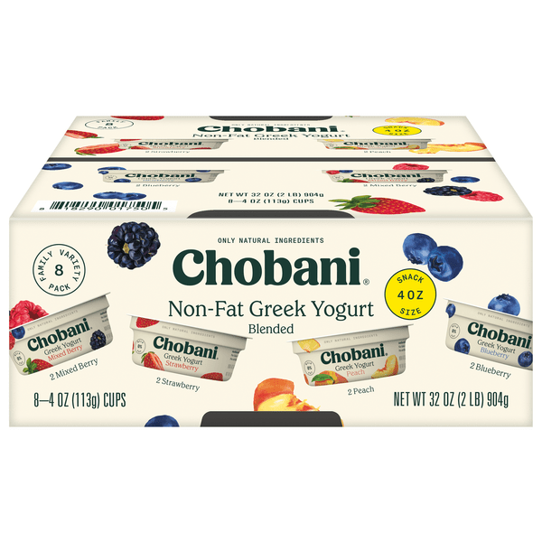 Save on Chobani Blended Greek Snack Size Yogurt Variety Pack 8 ct