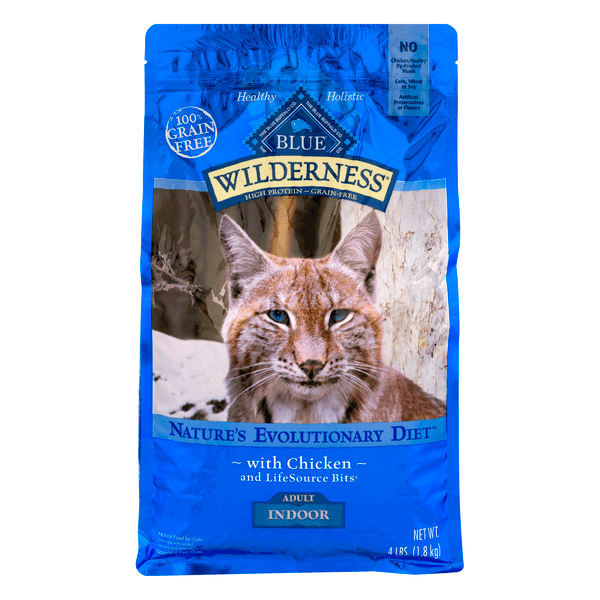Save on Blue Wilderness Indoor Adult Cat Food Chicken & LifeSource Bits