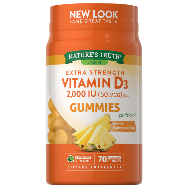 Save on Nature's Truth Vitamin D3 2000 IU 50 mcg Gummies Pineapple