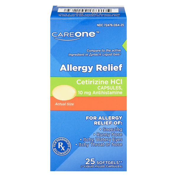 Save on CareOne Allergy Relief 10mg Softgels Order Online Delivery