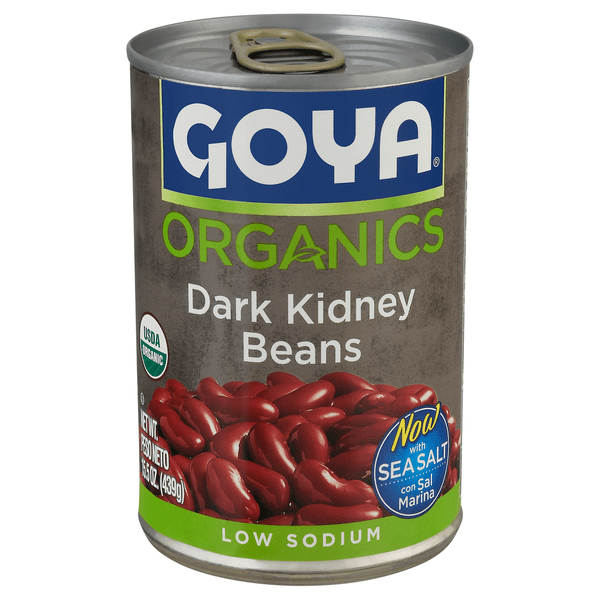 Save on Goya Organics Dark Kidney Beans Low Sodium Order Online