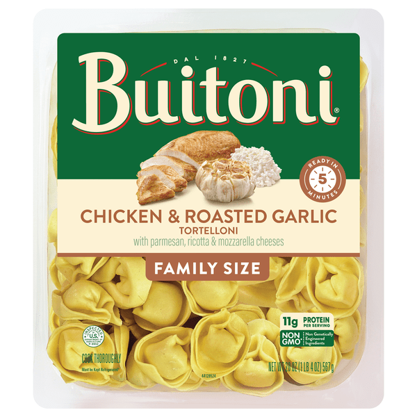 Save on Buitoni Tortelloni Pasta Chicken & Roasted Garlic Fresh Order