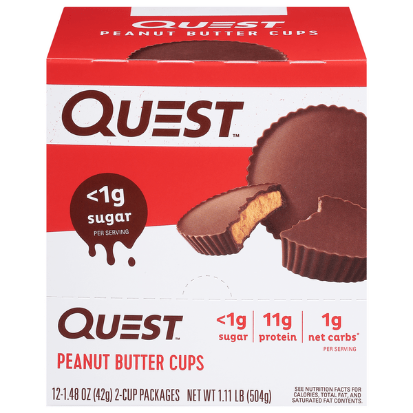 Save on Quest Peanut Butter Cups 11g Protein Low Carb Keto 12 ct