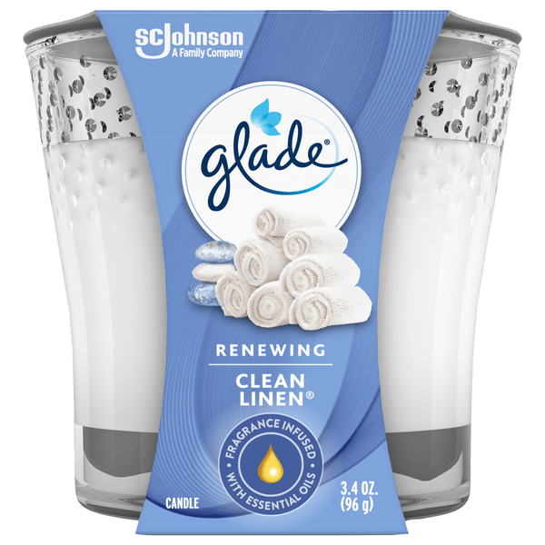 Save on Glade Clean Linen Candle Order Online Delivery Stop & Shop