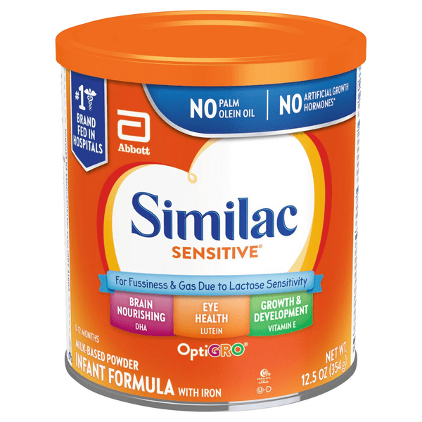 Save on Similac Sensitive Infant Formula for Fussiness & Gas with Iron