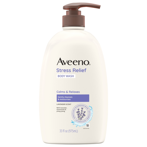 Save on Aveeno Stress Relief Body Wash Lavender Scent Calms & Relaxes Order Online Delivery GIANT