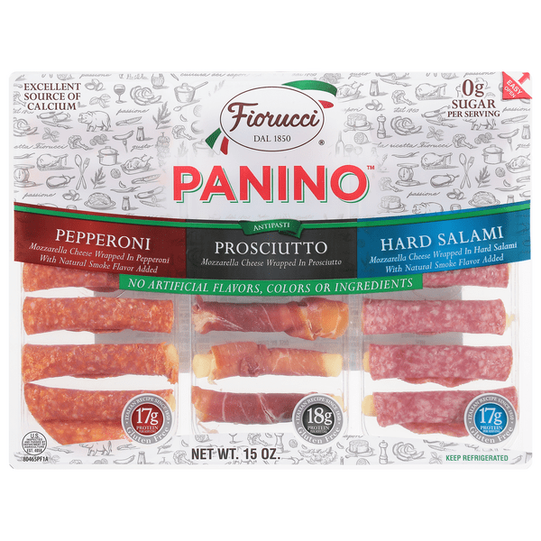 Save on Fiorucci Panino Mozzerella Cheese in Pepperoni Prosciutto