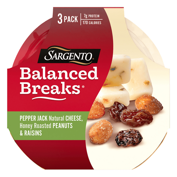 Save on Sargento Balanced Breaks Pepper Jack Cheese Roasted Peanuts
