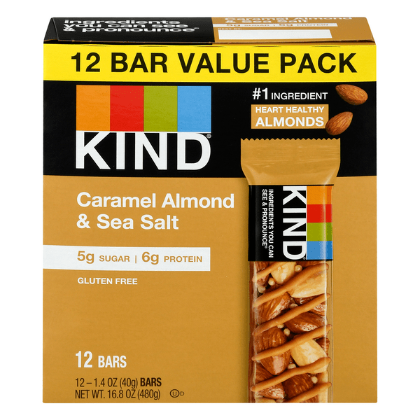 Save on KIND Bars Caramel Almond & Sea Salt 12 ct Order Online