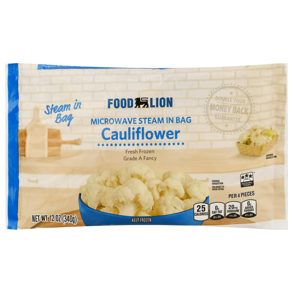 Save on Food Lion Cauliflower Steam in Bag Frozen Order Online Delivery