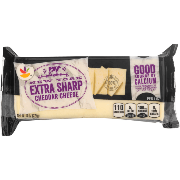 Save on Stop & Shop New York Cheddar Cheese Extra Sharp White Chunk