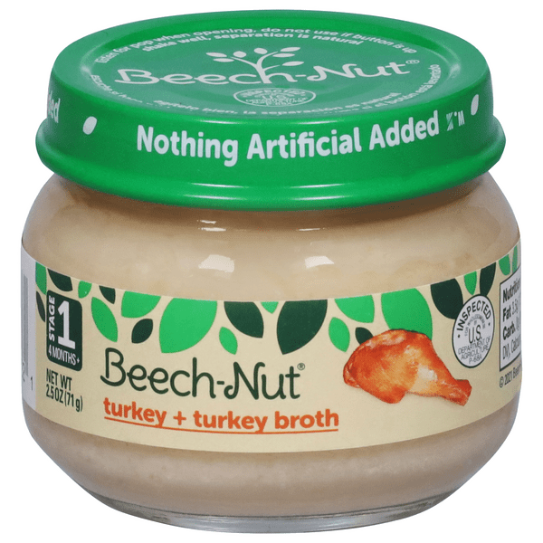 Save on BeechNut Stage 1 Baby Food Turkey & Turkey Broth Order Online