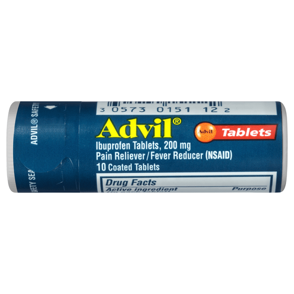 Save on Advil Ibuprofen Pain Relief/Fever Reducer 200mg Coated Tablets