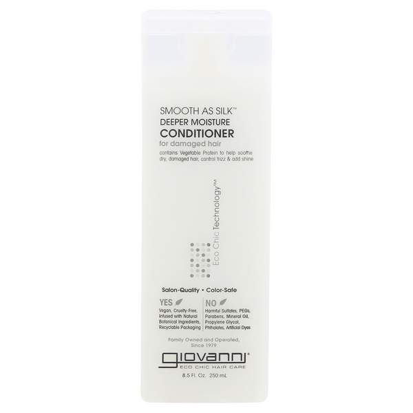 Save on Giovanni Eco Chic Conditioner Smooth as Silk Deeper Moisture