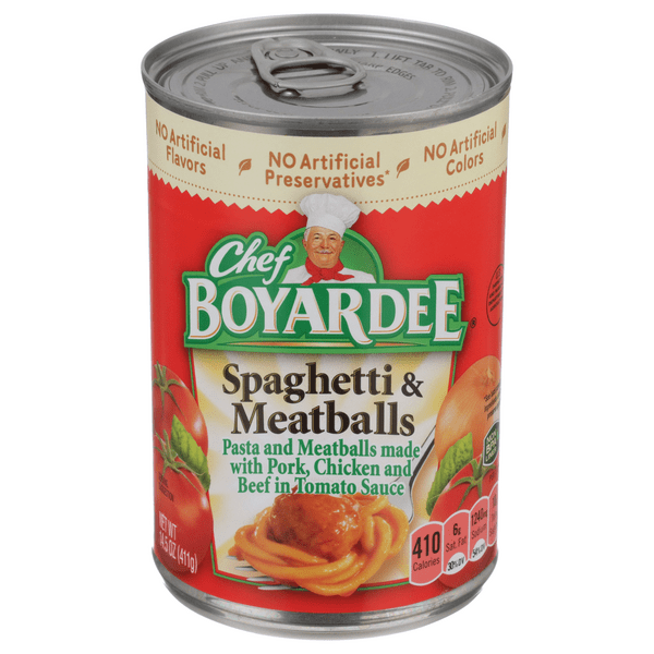 Save on Chef Boyardee Spaghetti & Meatballs in Tomato Sauce Order